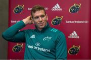 27 November 2018; Chris Farrell during a Munster Rugby press conference at the University of Limerick in Limerick. Photo by Diarmuid Greene/Sportsfile