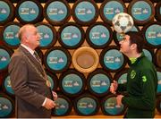 28 November 2018; Lord Mayor of Dublin Nial Ring and Minister of State Brendan Griffin at the first ‘Street Legends’ community football event in Aughrim Street Community Hall, Dublin. To celebrate Dublin’s hosting of the UEFA EURO 2020 Qualifying Group Draw, Dublin City Council and the FAI will hold two further ‘Street Legends’ community football events at Mountjoy Square South (Thursday, November 29th) and Commons Street (Saturday, December 1st).The hosting of the Qualifying Draw will also coincide with the launch of the National Football Exhibition at the Printworks, Dublin Castle, which will open to the public on Sunday, December 2nd 2018. The Exhibition will be home to a number of elements with historical significance to Irish football. Four tournament games will be hosted at Dublin’s Aviva Stadium during UEFA EURO 2020, the largest sporting event to ever be hosted in the country. Photo by Stephen McCarthy/Sportsfile