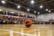 10 November 2018; A general view of a basketball during the Basketball Ireland Men's Superleague match between Garvey's Tralee Warriors and Belfast Star at Tralee Sports Complex in Tralee, Co Kerry. Photo by Piaras Ó Mídheach/Sportsfile