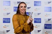 29 November 2018; University Athlete of the Year, Elizabeth Morland, during the Irish Life Health National Athletics Awards 2018 at the Crowne Plaza Hotel in Blanchardstown, Dublin. Photo by Sam Barnes/Sportsfile