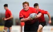 31 October 2018; Luke Galligan of North East Area during the U16s 2nd Round Shane Horgan Cup match between North East Area and Metropolitan Area at Ashbourne RFC in Ashbourne, Co Meath. Photo by Piaras Ó Mídheach/Sportsfile