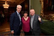 30 November 2018; Republic of Ireland manager Mick McCarthy, left, with Davy Keogh and his wife Esther in attendance at a EURO88 Republic of Ireland squad reception at the Mansion House in Dublin. Photo by Stephen McCarthy/Sportsfile