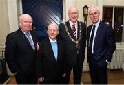 30 November 2018; Lord Mayor of Dublin Nial Ring, third from left, Republic of Ireland manager Mick McCarthy, far left, former Republic of Ireland kitman Charlie O'Leary, second from left, with his son John, in attendance at a EURO88 Republic of Ireland squad reception at the Mansion House in Dublin. Photo by Stephen McCarthy/Sportsfile
