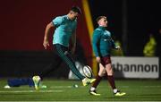 30 November 2018; Conor Murray and Rory Scannell of Munster prior to the Guinness PRO14 Round 10 match between Munster and Edinburgh at Irish Independent Park in Cork. Photo by Diarmuid Greene/Sportsfile