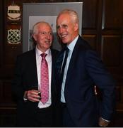 30 November 2018; Republic of Ireland manager Mick McCarthy, right, and former Republic of Ireland physio Mick Byrne, in attendance at a EURO88 Republic of Ireland squad reception at the Mansion House in Dublin. Photo by Stephen McCarthy/Sportsfile