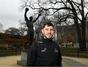 30 November 2018; Donegal's Ryan McHugh poses for a portrait at the 'Rocky Statue' beside the Philadelphia Museum of Art during the PwC All Stars tour of Philadelphia, PA in the USA. Photo by Ray McManus/Sportsfile