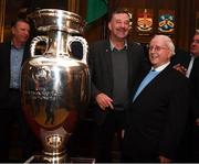 30 November 2018; Former Republic of Ireland international John Aldridge and kitman Charlie O'Leary in attendance at a EURO88 Republic of Ireland squad reception at the Mansion House in Dublin. Photo by Stephen McCarthy/Sportsfile