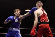 30 November 2018; Daniel Kyne of Celtic Eagles, right, in action against Senan Kelly of Crumlin during their 64kg final bout during the IABA National Senior Championships at the National Stadium in Dublin. Photo by Harry Murphy/Sportsfile