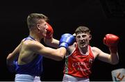 30 November 2018; Kevin Kehoe of Marble City, right, in action against Tommy Hyde of Mayfield during their 81kg final bout during the IABA National Senior Championships at the National Stadium in Dublin. Photo by Harry Murphy/Sportsfile
