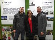 30 November 2018; Bobby, Jackie and Gary Messett at the National Football Exhibition Opening at the Printworks in Dublin Castle, Dublin. Photo by Stephen McCarthy/Sportsfile