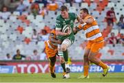 1 December 2018; Gavin Thornbury of Connacht is tackled by Erich de Jager of Toyota Cheetahs during the Guinness PRO14 Round 10 match between Toyota Cheetahs and Connacht at Toyota Stadium in Bloemfontein, South Africa. Photo by Frikkie Kapp/Sportsfile