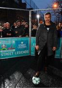 1 December 2018; Portuguese footballing legend Vítor Baía was in Dublin to showcase his skills at the Street Legends Community Football Event on Commons Street. The Street Football Community Football event is a joint initiative by Dublin City Council and the Football Association of Ireland ahead of the UEFA EURO 2020 Qualifying Draw in the Convention Centre on Sunday, 2nd December. The Street Legends Community Football Events kicked off on Wednesday, November 28. Other key activations include: Street Legends Community Football, Saturday, December 1, 3pm to 6pm, Commons Street, Dublin 1 with Portuguese legends Nuno Gomes and Vítor Baía. National Football Exhibition, Sunday, December 2 to Sunday, December 9, 11am-7pm, The Printworks, Dublin Castle Both events are free to attend and open to all ages and abilities. Photo by Sam Barnes/Sportsfile