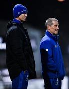 1 December 2018; Leinster head coach Leo Cullen, left, and senior coach Stuart Lancaster ahead of the Guinness PRO14 Round 10 match between Dragons and Leinster at Rodney Parade in Newport, Wales. Photo by Ramsey Cardy/Sportsfile