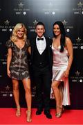 1 December 2018; Rob Heffernan with his wife Marian, right, and his Dancing With The Stars dance partner Emily Barker in attendance at the TG4 Ladies Football All Stars Awards 2018, in association with Lidl, at the Citywest Hotel in Dublin. Photo by Brendan Moran/Sportsfile