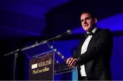1 December 2018; MD Lidl Ireland JP Scally speaking during the TG4 Ladies Football All Stars Awards 2018, in association with Lidl, at the Citywest Hotel in Dublin. Photo by Brendan Moran/Sportsfile