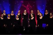 1 December 2018; The Aris Choir led by Veronica Mc Carron perform during the TG4 Ladies Football All Stars Awards 2018, in association with Lidl, at the Citywest Hotel in Dublin. Photo by Brendan Moran/Sportsfile