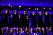 1 December 2018; The Aris Choir led by Veronica Mc Carron perform during the TG4 Ladies Football All Stars Awards 2018, in association with Lidl, at the Citywest Hotel in Dublin. Photo by Brendan Moran/Sportsfile
