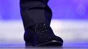 1 December 2018; A detailed view of the shoes worn by MC Daithí O Sé at the TG4 Ladies Football All Stars Awards 2018, in association with Lidl, at the Citywest Hotel in Dublin. Photo by Brendan Moran/Sportsfile