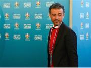2 December 2018; Spain head coach Luis Enrique arrives prior to the UEFA EURO2020 Qualifying Draw at the Convention Centre in Dublin. Photo by Sam Barnes/Sportsfile