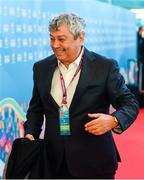2 December 2018; Turkey head coach Mircea Lucescu arrives prior to the UEFA EURO2020 Qualifying Draw at the Convention Centre in Dublin. Photo by Sam Barnes/Sportsfile