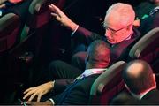 2 December 2018; Republic of Ireland head coach Mick McCarthy, right, in conversation assistant coach Terry Connor during the UEFA EURO2020 Qualifying Draw at the Convention Centre in Dublin. Photo by Sam Barnes/Sportsfile