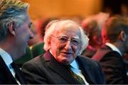 2 December 2018; President of Ireland Michael D Higgins prior to during the UEFA EURO2020 Qualifying Draw at the Convention Centre in Dublin. (Photo by Harold Cunningham / UEFA via Sportsfile)