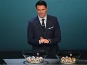 2 December 2018; Republic of Ireland assistant coach Robbie Keane during the UEFA EURO2020 Qualifying Draw at the Convention Centre in Dublin. Photo by Sam Barnes/Sportsfile