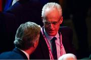 2 December 2018; Republic of Ireland manager Mick McCarthy, right, and John Delaney, CEO, Football Association of Ireland, following the UEFA EURO2020 Qualifying Draw at the Convention Centre in Dublin. Photo by Sam Barnes/Sportsfile