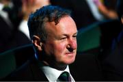 2 December 2018; Northern Ireland head coach Michael O'Neill during the UEFA EURO2020 Qualifying Draw at the Convention Centre in Dublin. (Photo by Stephen McCarthy / UEFA via Sportsfile)