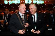 2 December 2018; Lord Mayor Nial Ring, left, with John Delaney, CEO, Football Association of Ireland during the UEFA EURO2020 Qualifying Draw at the Convention Centre in Dublin. (Photo by Stephen McCarthy / UEFA via Sportsfile)