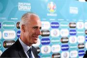 2 December 2018; Republic of Ireland manager Mick McCarthy during post draw flash reactions following the UEFA EURO2020 Qualifying Draw at the Convention Centre in Dublin. (Photo by Stephen McCarthy / UEFA via Sportsfile)