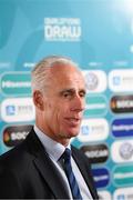 2 December 2018; Republic of Ireland manager Mick McCarthy during post draw flash reactions following the UEFA EURO2020 Qualifying Draw at the Convention Centre in Dublin. (Photo by Stephen McCarthy / UEFA via Sportsfile)