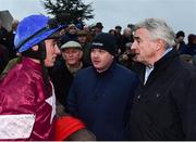 2 December 2018; Jack Kennedy with owner Michael O'Leary and trainer Gordon Elliott after winning the BARONERACING.COM Hatton's Grace Hurdle with Apple's Jade during the Sunday of the Fairyhouse Winter Festival at Fairyhouse Racecourse in Meath. Photo by Matt Browne/Sportsfile