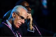 2 December 2018; Republic of Ireland manager Mick McCarthy during the UEFA EURO2020 Qualifying Draw at the Convention Centre in Dublin. (Photo by Stephen McCarthy / UEFA via Sportsfile)