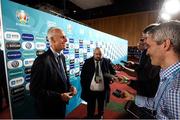 2 December 2018; Republic of Ireland head coach Mick McCarthy during post draw flash reactions following the UEFA EURO2020 Qualifying Draw at the Convention Centre in Dublin. (Photo by Stephen McCarthy / UEFA via Sportsfile)