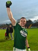 2 December 2018; Kevin Cassidy of Gaoth Dobhair celebrates after the AIB Ulster GAA Football Senior Club Championship Final match between Gaoth Dobhair and Scotstown at Healy Park in Tyrone. Photo by Oliver McVeigh/Sportsfile