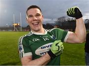 2 December 2018; Kevin Cassidy of Gaoth Dobhair celebrates after the AIB Ulster GAA Football Senior Club Championship Final match between Gaoth Dobhair and Scotstown at Healy Park in Tyrone. Photo by Oliver McVeigh/Sportsfile