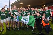 2 December 2018; Gaoth Dobhair players celebrate the Seamus McFerran cup after the AIB Ulster GAA Football Senior Club Championship Final match between Gaoth Dobhair and Scotstown at Healy Park in Tyrone. Photo by Oliver McVeigh/Sportsfile