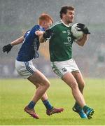 2 December 2018; Eamonn McGee of Gaoth Dobhair in action against Ryan O'Toole of Scotstown during the AIB Ulster GAA Football Senior Club Championship Final match between Gaoth Dobhair and Scotstown at Healy Park in Tyrone. Photo by Oliver McVeigh/Sportsfile