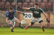 2 December 2018; Daire O'Baoill of Gaoth Dobhair in action against Damien McArdle of Scotstown during the AIB Ulster GAA Football Senior Club Championship Final match between Gaoth Dobhair and Scotstown at Healy Park in Tyrone. Photo by Oliver McVeigh/Sportsfile