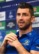 3 December 2018; Rob Kearney during a Leinster Rugby press conference at Leinster Rugby Headquarters in Dublin. Photo by Ramsey Cardy/Sportsfile