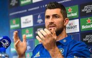 3 December 2018; Rob Kearney during a Leinster Rugby press conference at Leinster Rugby Headquarters in Dublin. Photo by Ramsey Cardy/Sportsfile