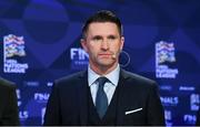 3 December 2018; Former Republic of Ireland international Robbie Keane during the UEFA Nations League Finals Draw at The Shelbourne Hotel in Dublin. Photo by Stephen McCarthy/Sportsfile