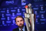 3 December 2018; England head coach Gareth Southgate during a press conference following the UEFA Nations League Finals Draw at The Shelbourne Hotel in Dublin. Photo by Stephen McCarthy/Sportsfile