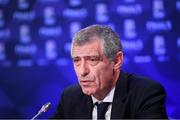 3 December 2018; Portugal head coach Fernando Santos during a press conference following the UEFA Nations League Finals Draw at The Shelbourne Hotel in Dublin. Photo by Stephen McCarthy/Sportsfile