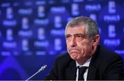 3 December 2018; Portugal head coach Fernando Santos during a press conference following the UEFA Nations League Finals Draw at The Shelbourne Hotel in Dublin. Photo by Stephen McCarthy/Sportsfile