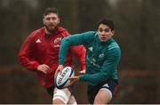 4 December 2018; Joey Carbery and Darren O'Shea during Munster Rugby squad training at the University of Limerick in Limerick. Photo by Diarmuid Greene/Sportsfile