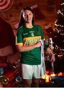 4 December 2018; Shauna Henry, captain of Tourlestrane with the Ladies All-Ireland Junior Club Championship Perpetual Cup during the 2018 All-Ireland Ladies Club Football Finals Captains Day at Croke Park in Dublin. Photo by David Fitzgerald/Sportsfile