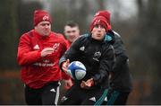 4 December 2018; Ian Keatley, right, and Dave Kilcoyne during Munster Rugby squad training at the University of Limerick in Limerick. Photo by Diarmuid Greene/Sportsfile
