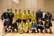 4 December 2018; St. Louis Community School, Kiltimagh, Mayo with the cup after the Post-Primary Schools National Futsal Finals at Waterford IT Sports Arena in Waterford. Photo by Eóin Noonan/Sportsfile